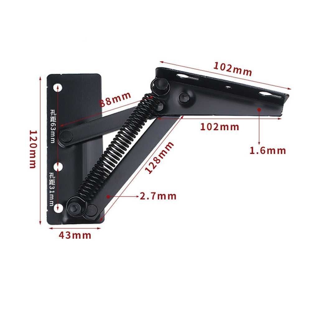 80 degree Lift Up Stay Cabinet Door Support Hidden Hinge Sprung Hinges Pallet