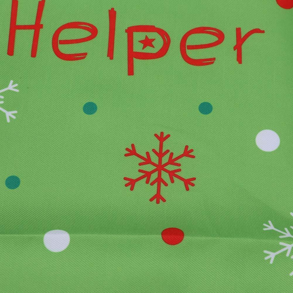 Non-woven Lady Cute Christmas Printing Apron Xmas Dinner Cooking Apron