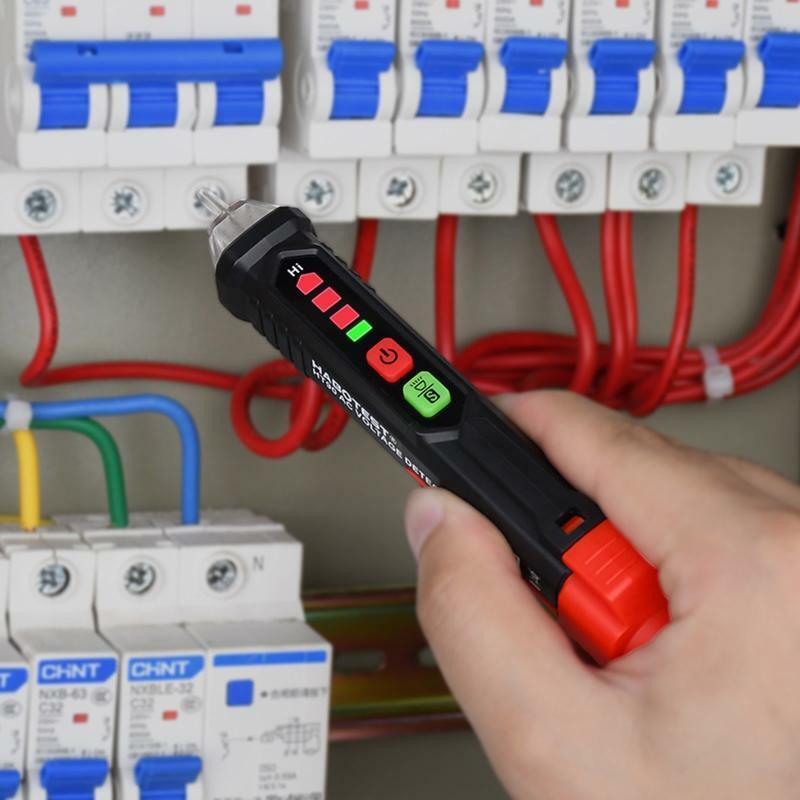 Portable Voltage Tester w/ LED Flashlight Buzzer Alarm for Live/Null Wire Judge