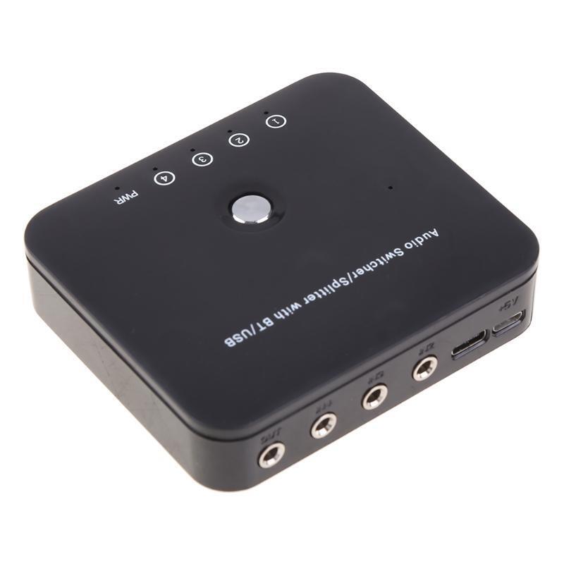 Stereo-Aux Switch Wireless Bluetooth-compatible Audio Adapter Music Transmitter