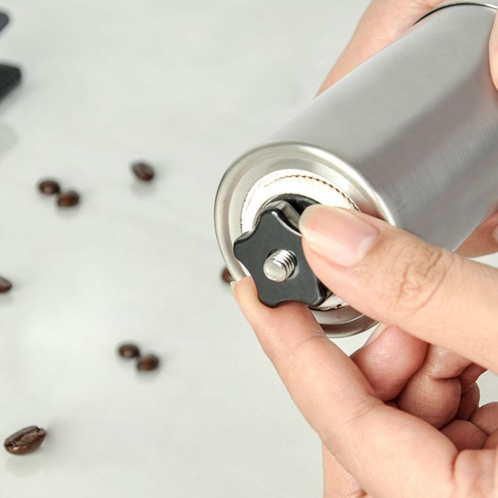 Adjustable Knob Setting Stainless Steel Manual Coffee Grinder Coffee Bean Mill