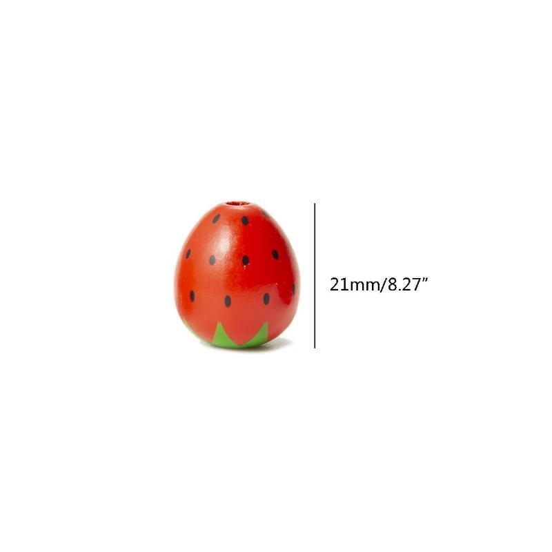 10X Strawberry Bead Strands Handmade Beads Fruit Spacer Loose Beads for Bracelet