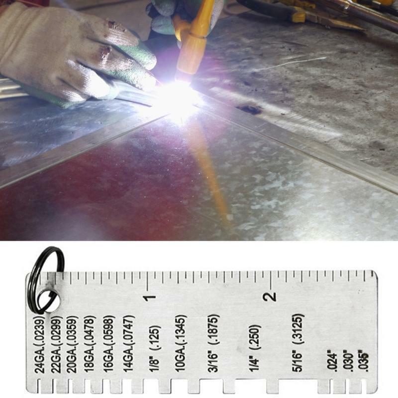 Stainless Steel Thickness Gauge Weld Inspection Ruler Welding Seam Gauge Caliper