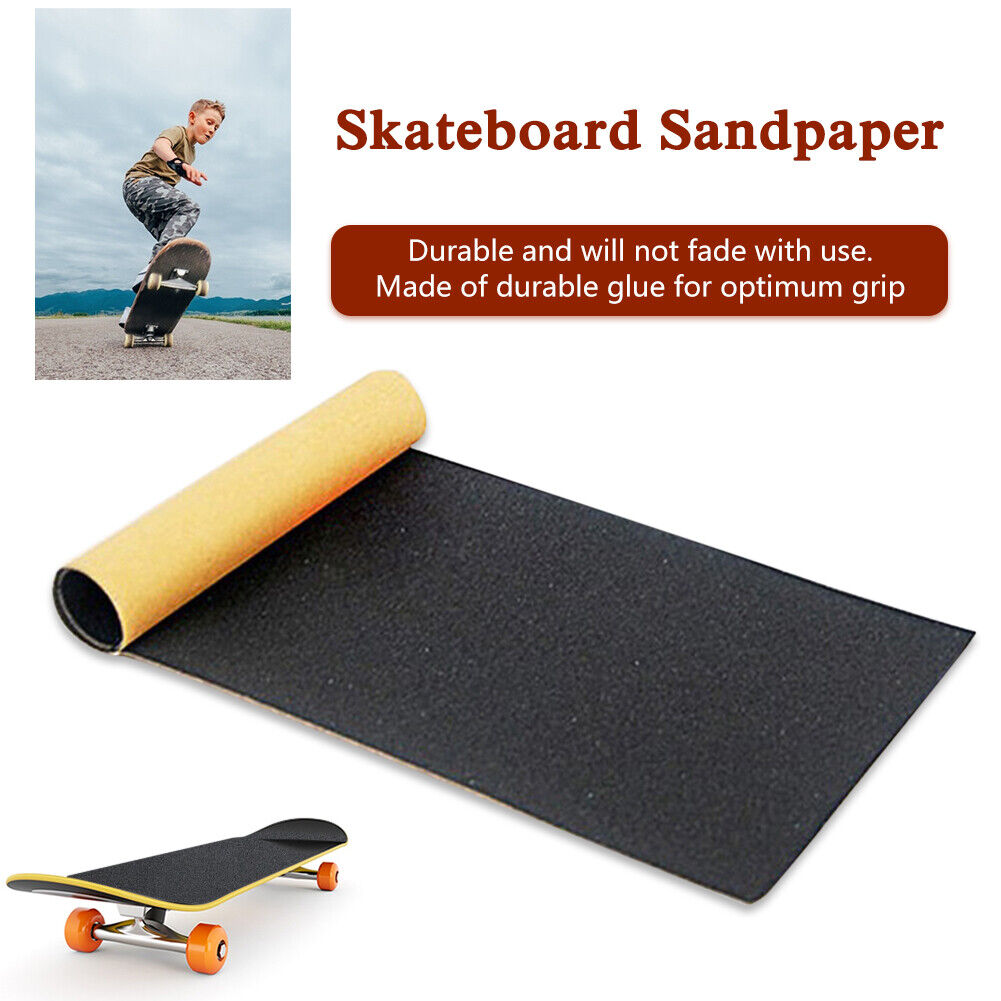 Durable Black Skateboard Sandpaper Non-Slip Skate Board Decks Grip Tape