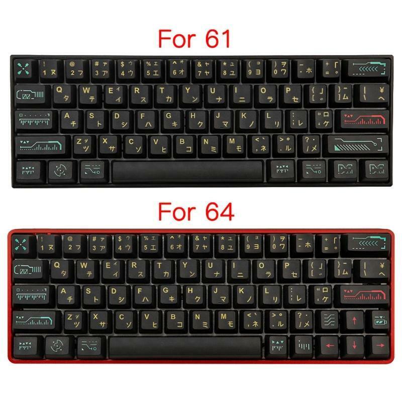 71Keys Set OEM Profile Custom Keycaps PBT Dye Sublimation for Cherry MX Switches