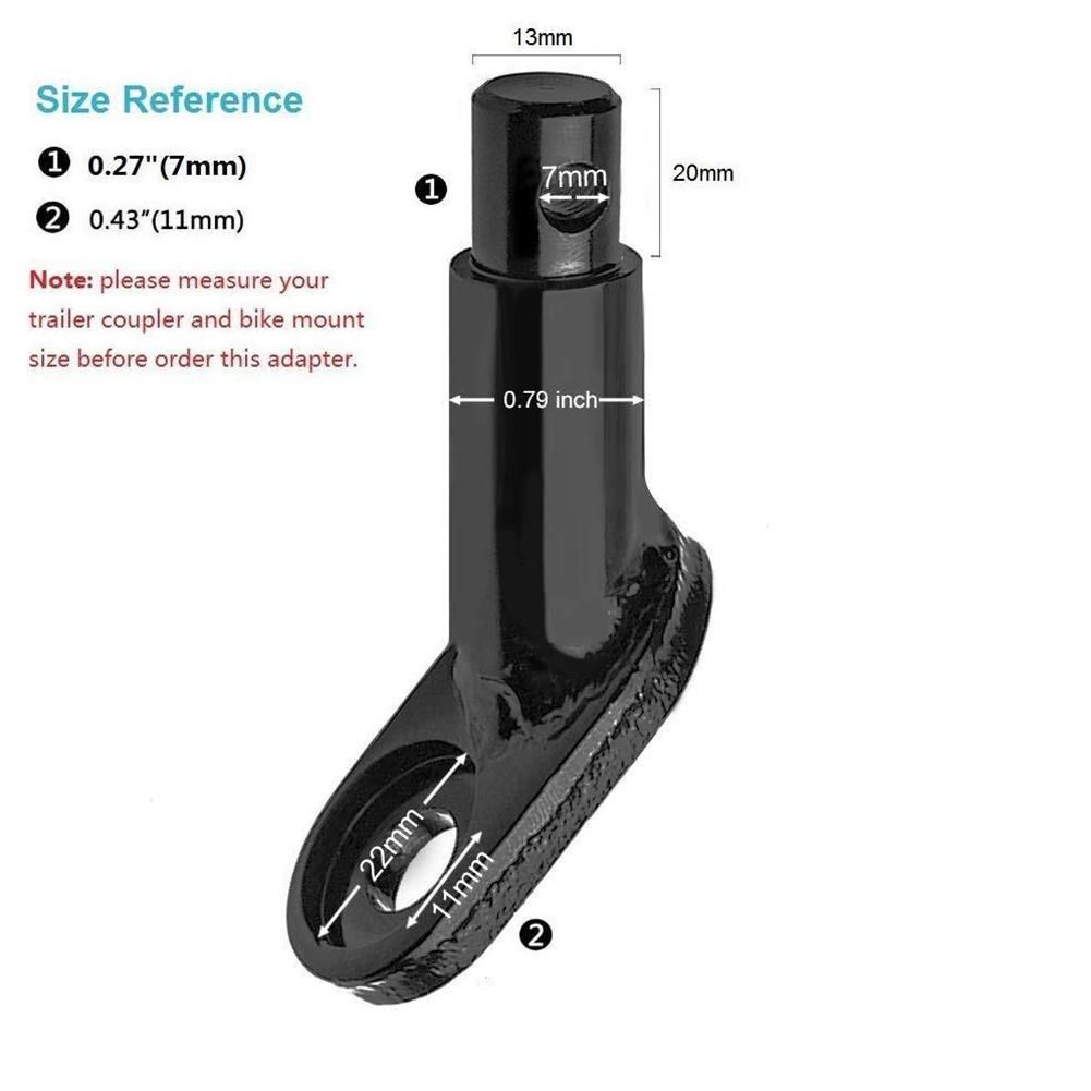 Elbow Bicycle Attachment Bike Trailer Coupler Towing Head For InStep Schwinn
