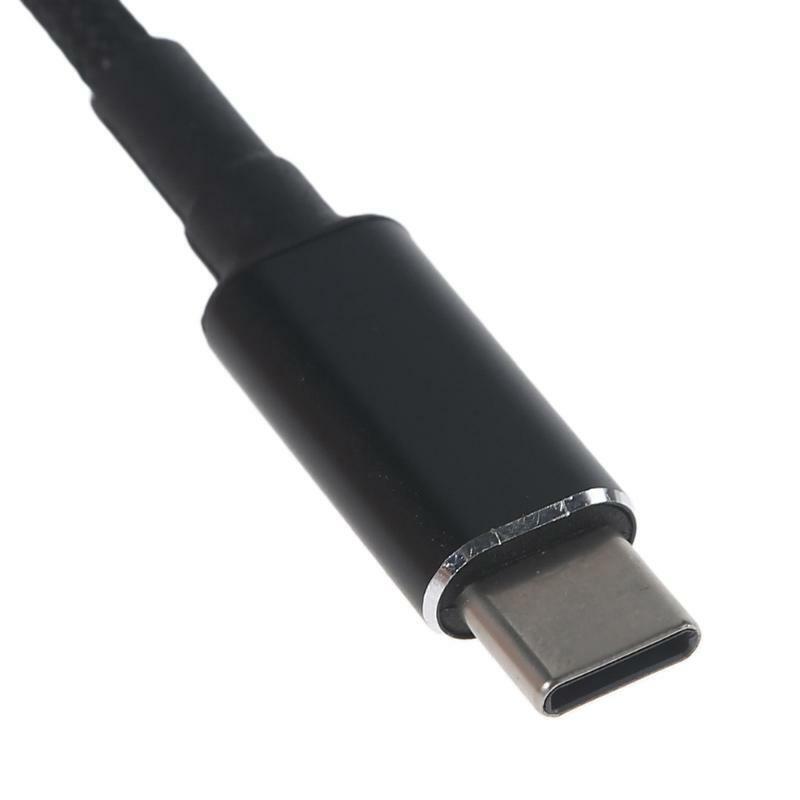 100W PD USB Type C Male Input DC 5.5 x 1.7 mm Male Power Charging Cable