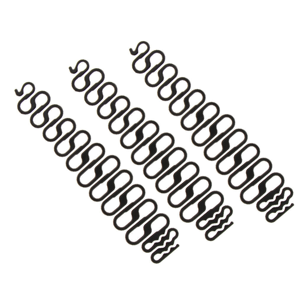 3PC Magic Hair Clip Braider French Twist Plait Hair Braiding Tool Holder Black