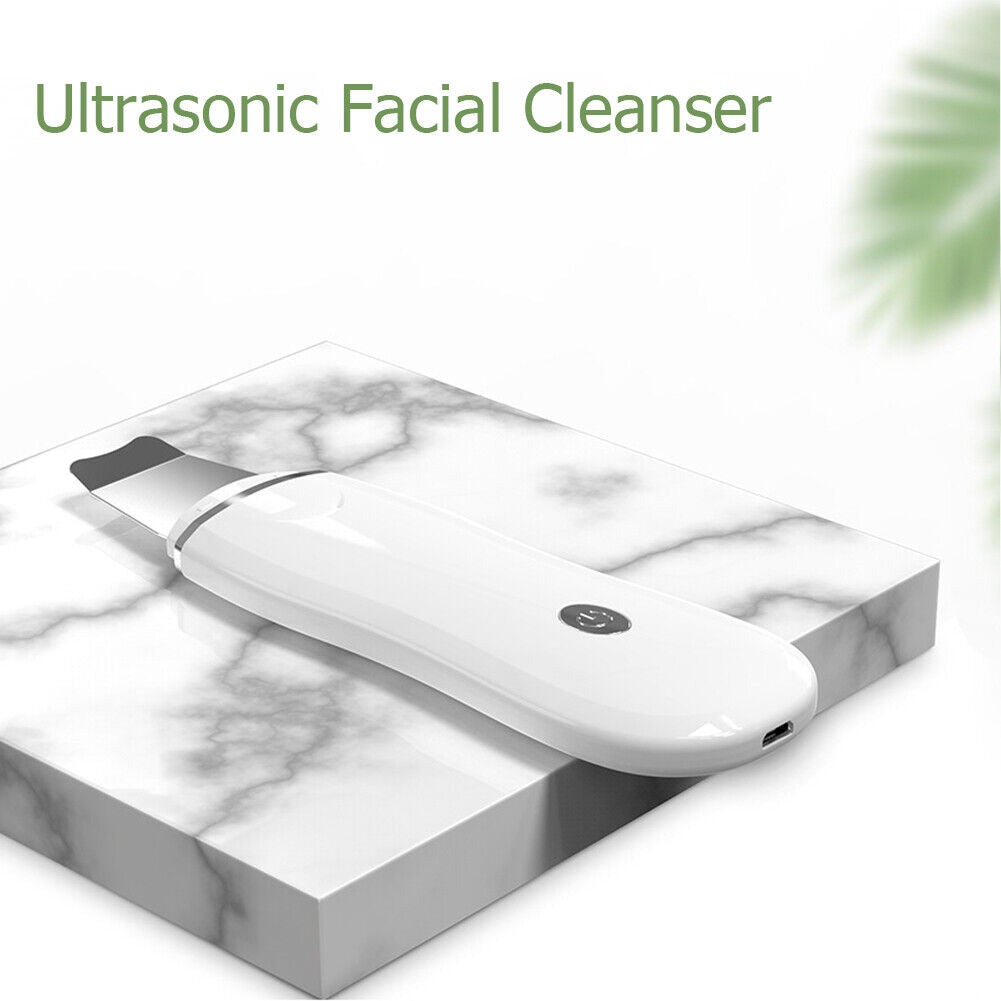Ultrasonic Skin Scrubber Acne Blackhead Removal Exfoliating Peeling Spatula