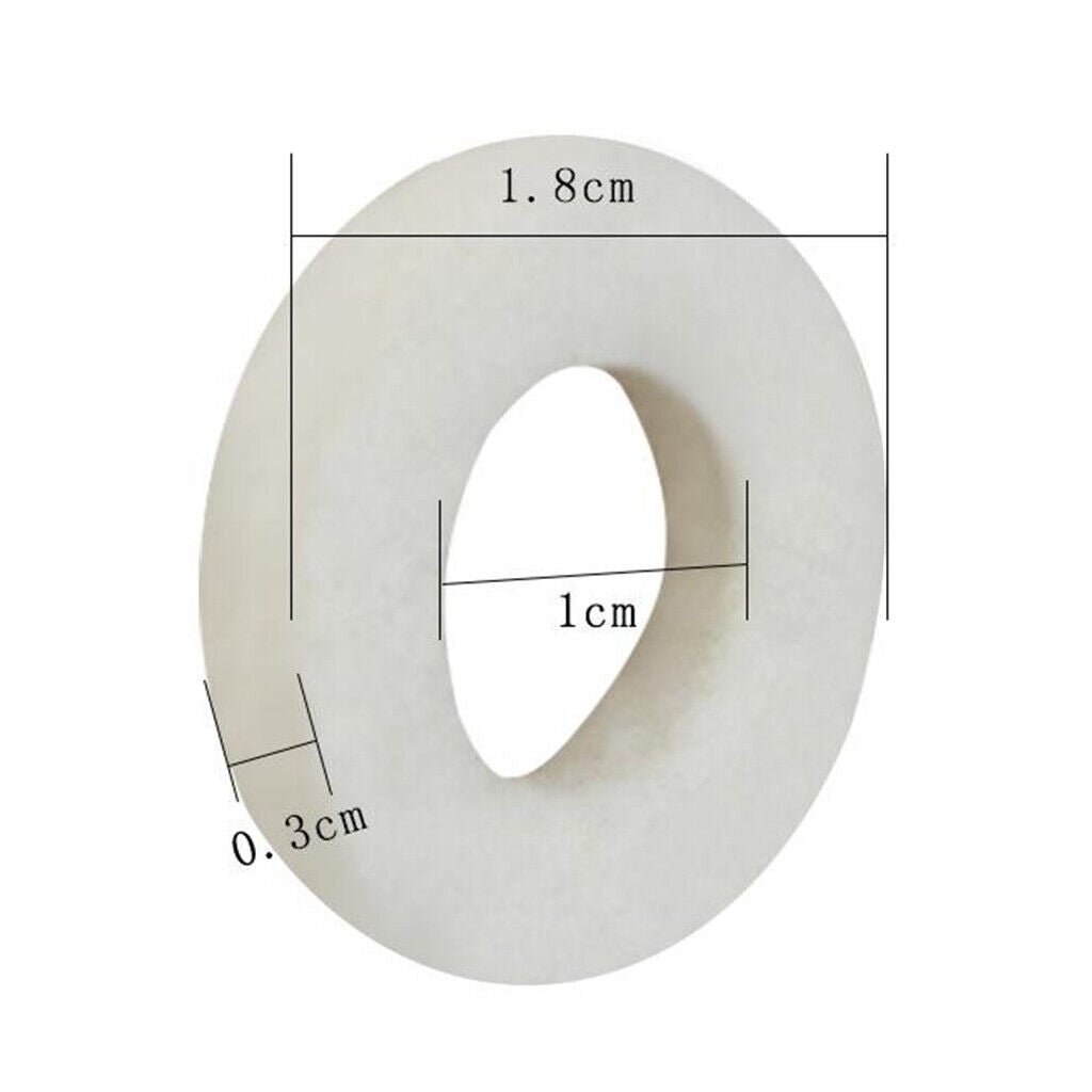 Set of 10 Pieces trumpet  type valve  Felt Washers Black