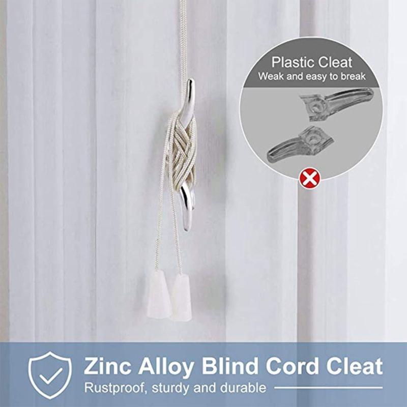 Blinds Cord Cleat Baby Safety Rope Cleats with Screws Easy Assemble Window Decor