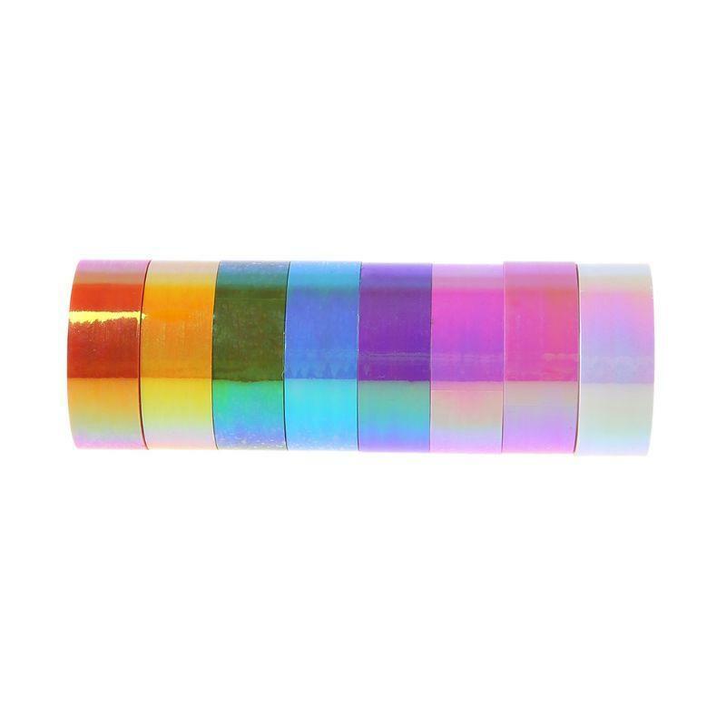 Rhythmic Gymnastics Decoration Holographic Prismatic Glitter Tape Hoops Stick