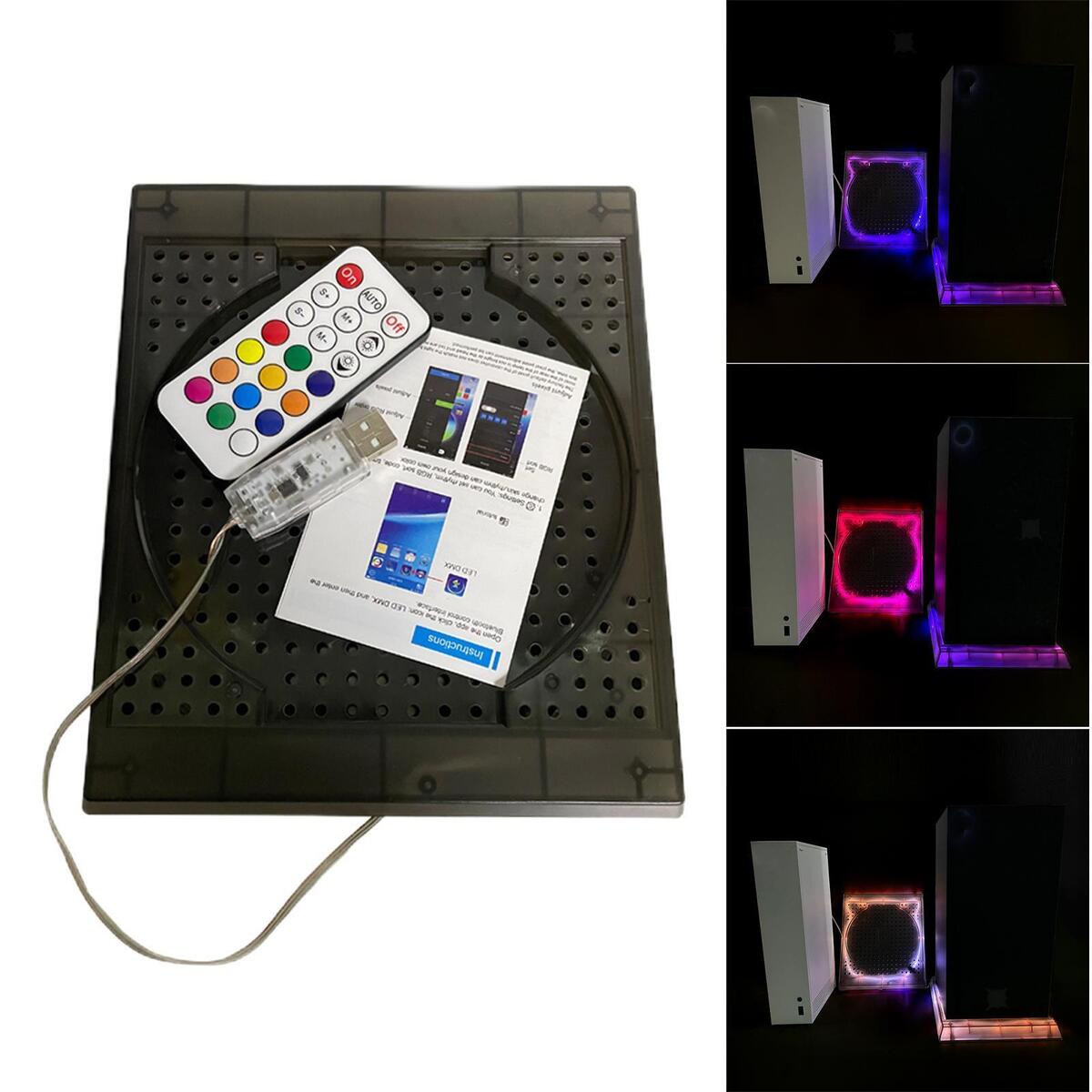 RGB Light Vertical Stand Xbox XS Console 12 Colors 300 Effects DIY Decoration,