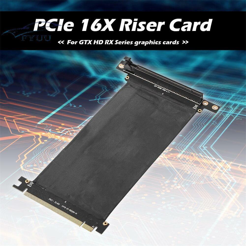 PCIe 3.0 16X Extension Cable PCI-E Express 16X to 16X Riser Card Ribbon Extender