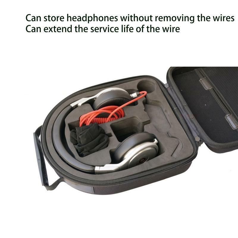 Portable EVA Earphone Case Pouch Headphone for MDR-7506 MDR-V6 MDR-CD900ST