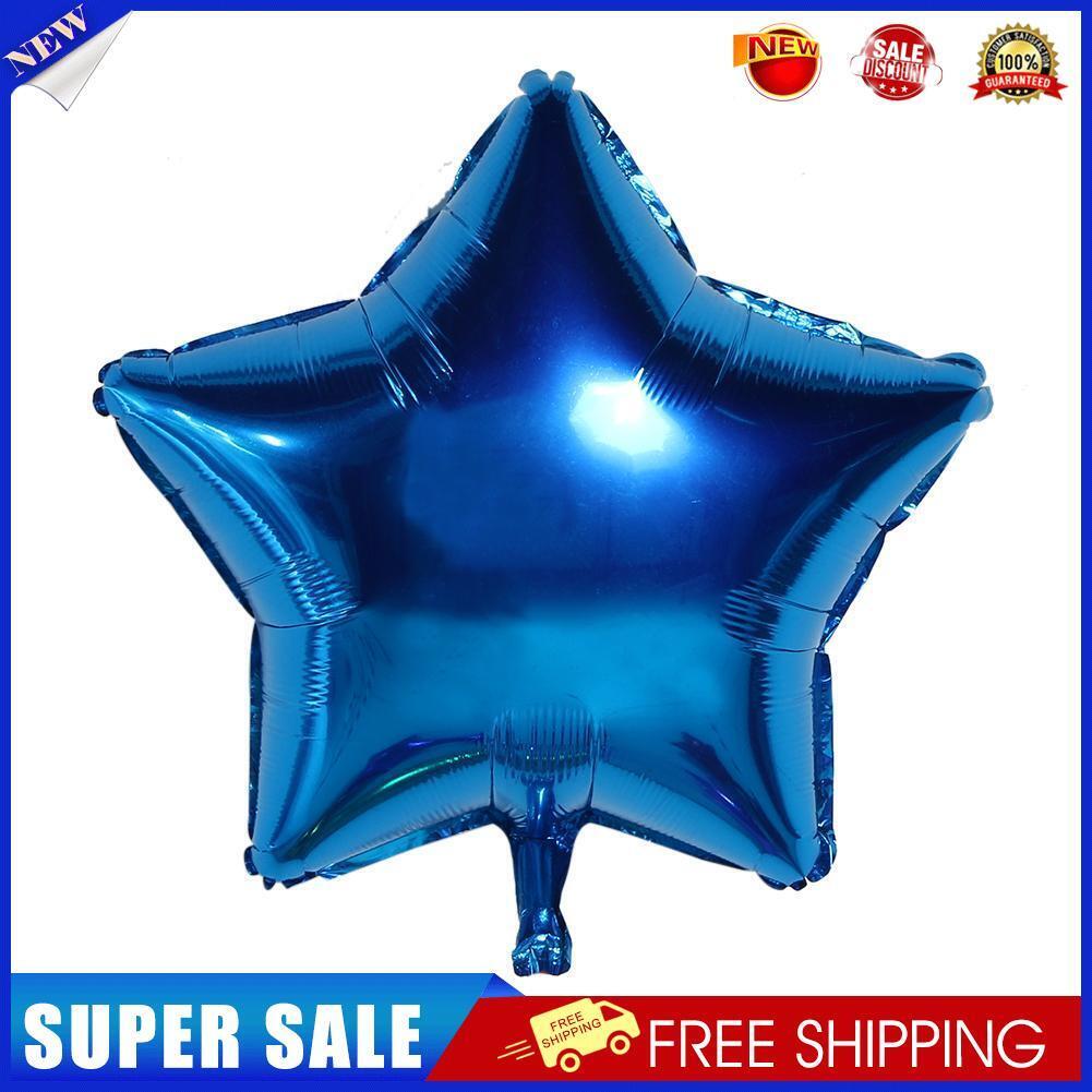 5pcs 10inch Foil Balloons Wedding Decor Helium Balloon Party Supplies(Blue)