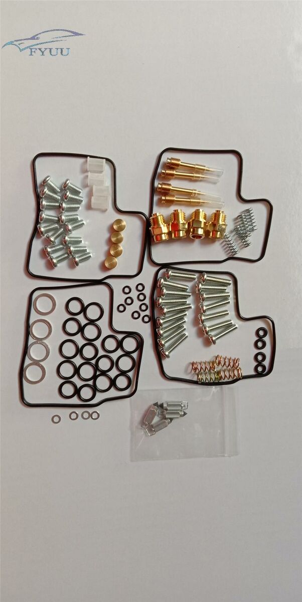 4 Sets for VF700C VF700F VF750F Carburetor Repair Kit w/ Gasket Screw Spring