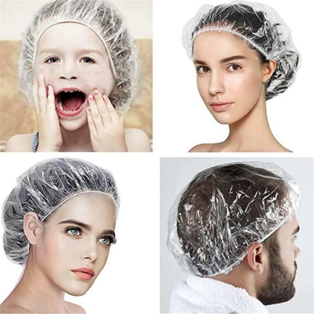 100 * Disposable    Bathing Caps  Makeup  Use Cleaning