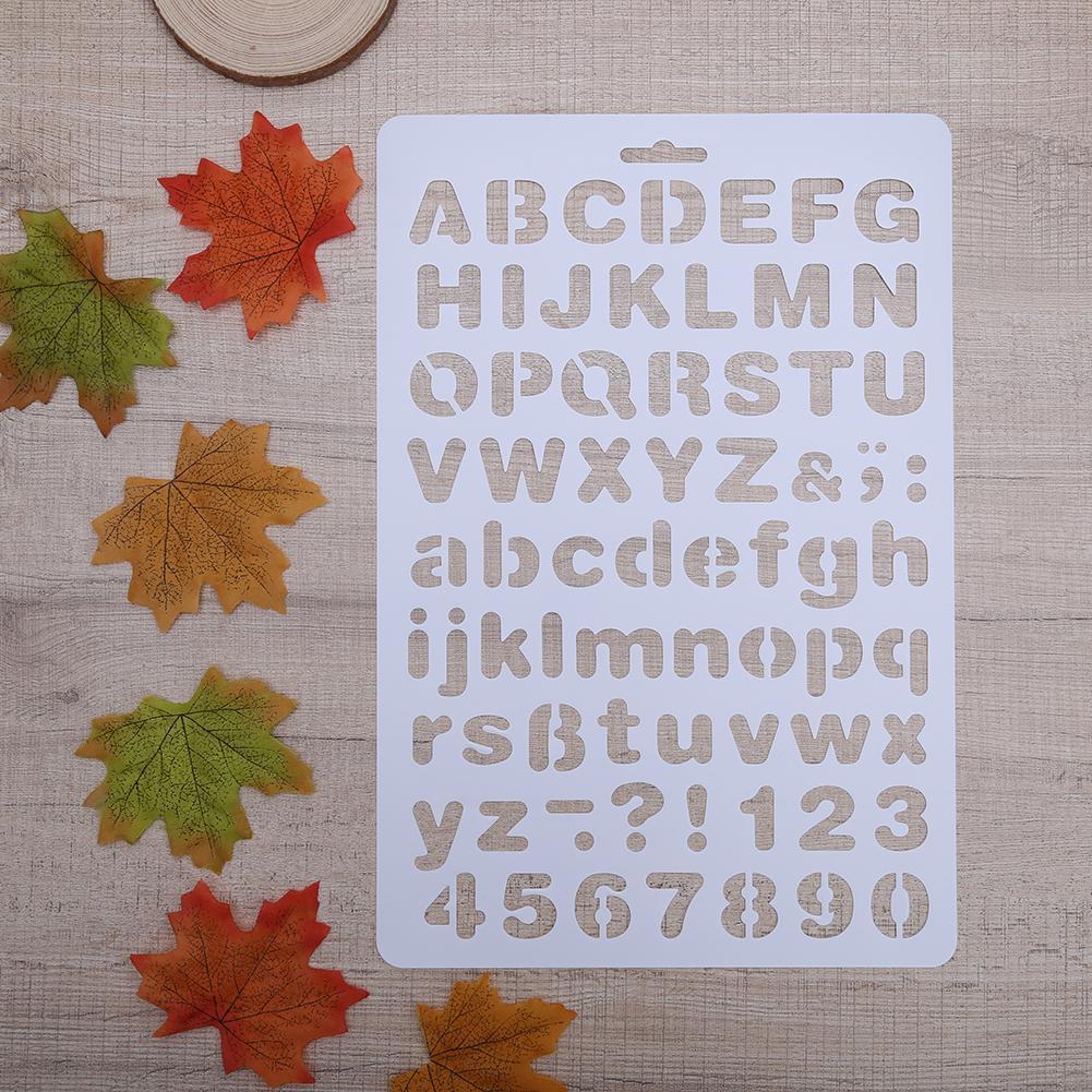 Lettering Stencil Letter Alphabet Stencils Painting Paper Craft Number Word