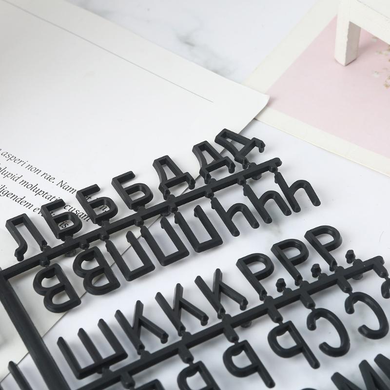 2pcs Characters Black Plastic Letters for Changeable Felt Letter Board Numbers