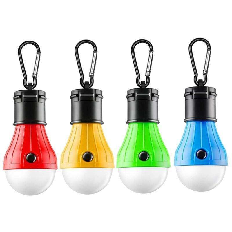 4pcs LED Tent Lamp Clip Hook Hurricane Emergency Light Camping Tent Light Bulb