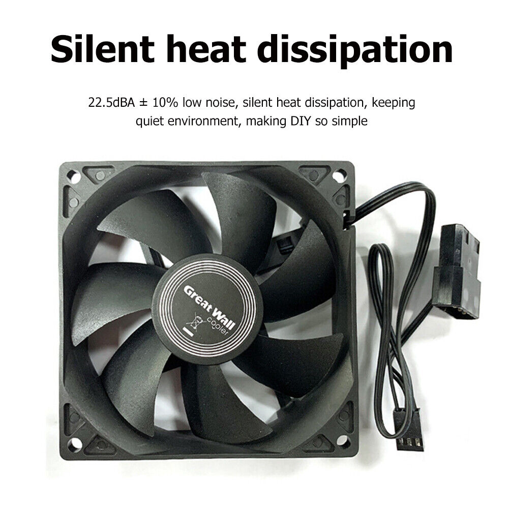 Silent Fan for Computer Cases Chassis Cooling Fan Hydraulic Bearing (9cm)