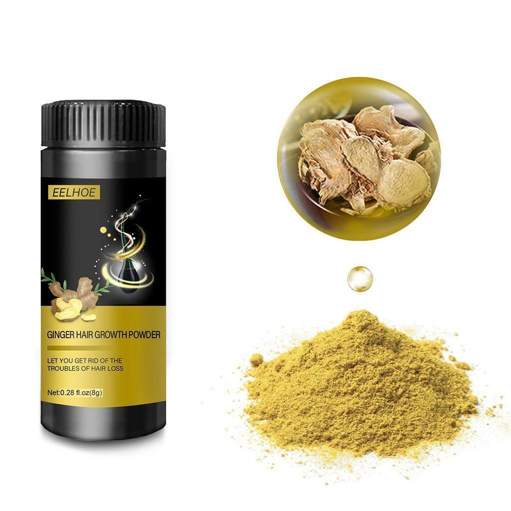 Ginger Hair Growth Powder Repair Treatment Natural Formula Mild Formula Tools