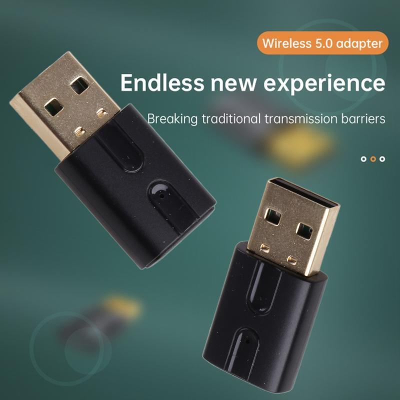 Wireless 5.0 Audio Transmitte Convenient Receiver Adapter Low Latency for Car