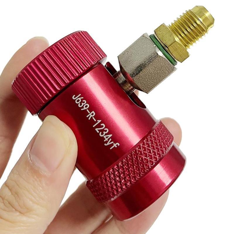 R134A Quick Coupler Adjustable Adapter for AC Refrigerant Manifold Gauge Fitting