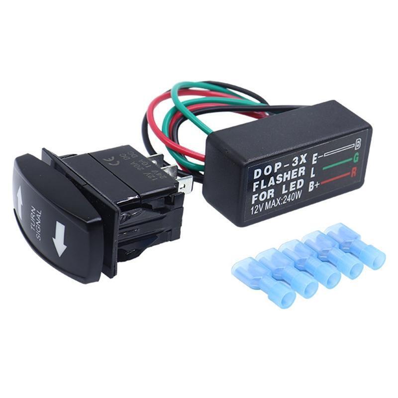 3 Pin LED Light Flasher Relay Motorcycle Turn Signal Indicator Hyper Fast Blink-