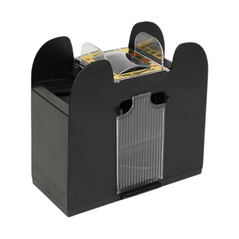6 Deck Automatic Card Shuffler - Battery-Operated Electric Shuffler - Great for