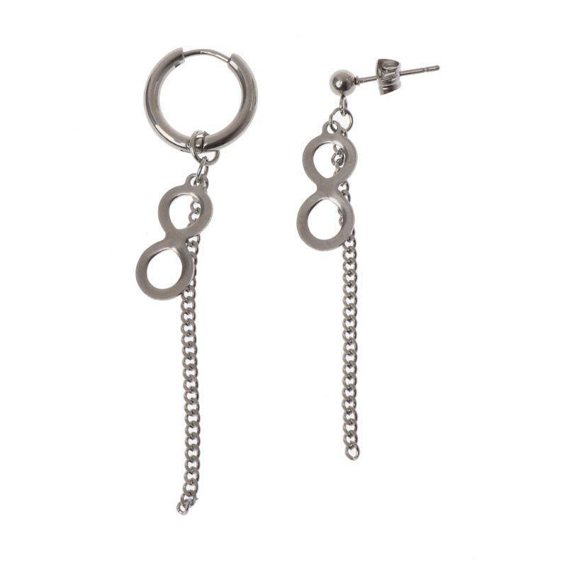 KPOP Bangtan Boys Infinity 8  Pendant Titanium Tassel Earrings Korean Jewelry