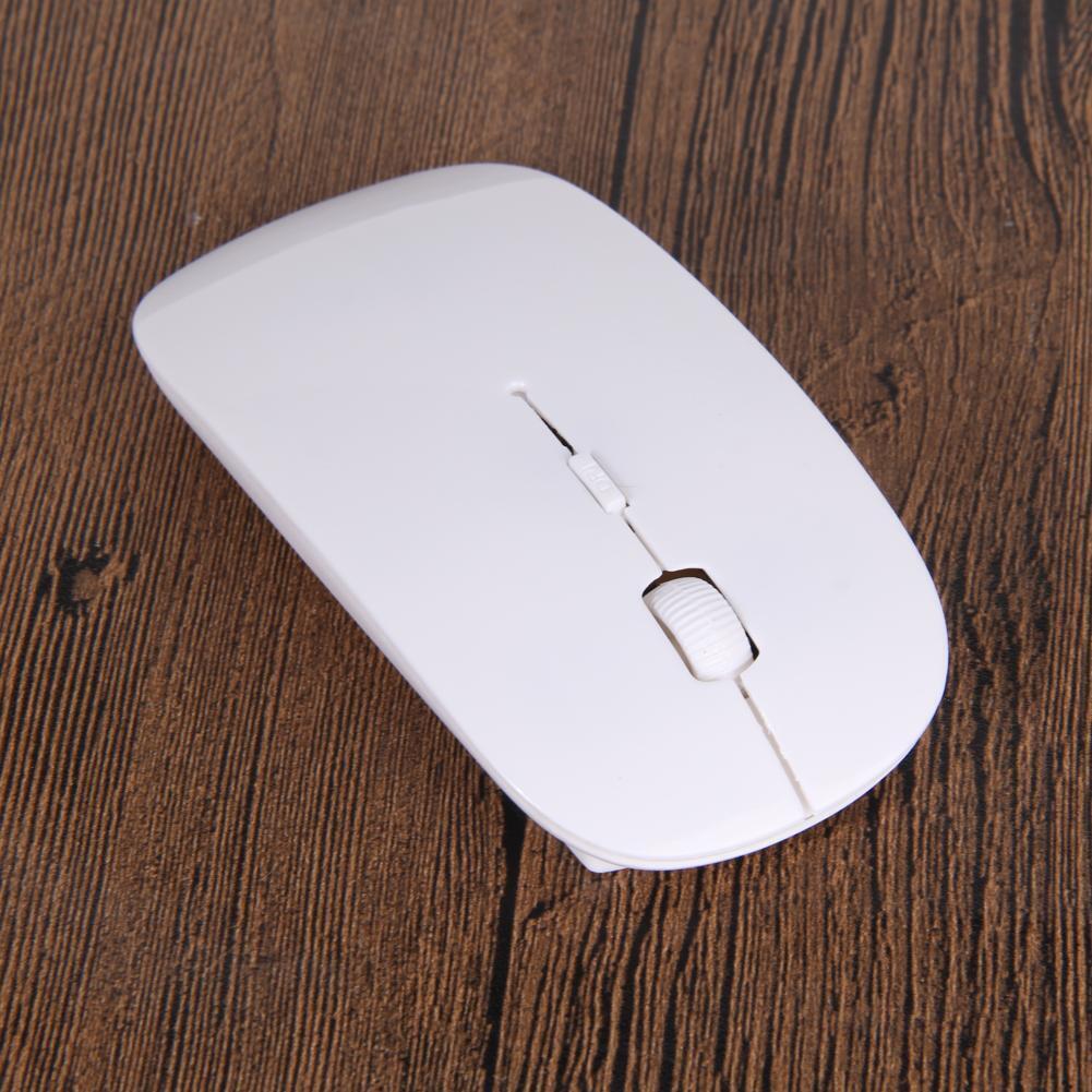 Optical Wireless Mouse 2.4G Receiver Ultra-thin for Computer PC white