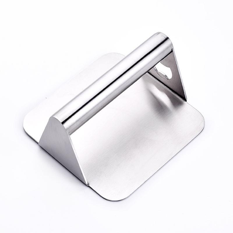 Stainless Steel Hamburger Press Non-Stick Square Chef Cutlets Meat Beef Grill