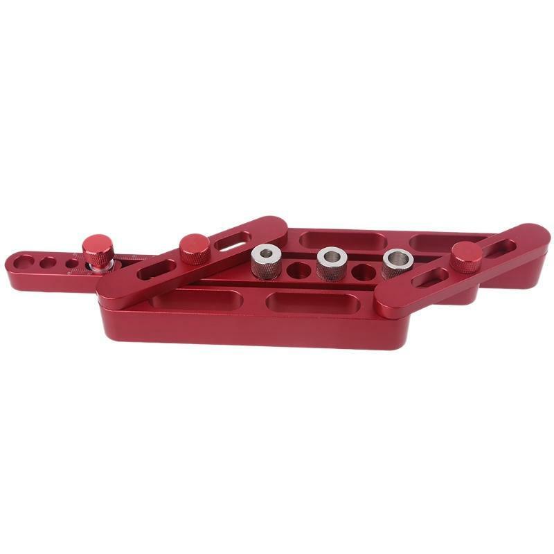 Cabinet Hardware Jig Punching Locator Woodworking  Doweling Jig Kit 3-in-1 Tools
