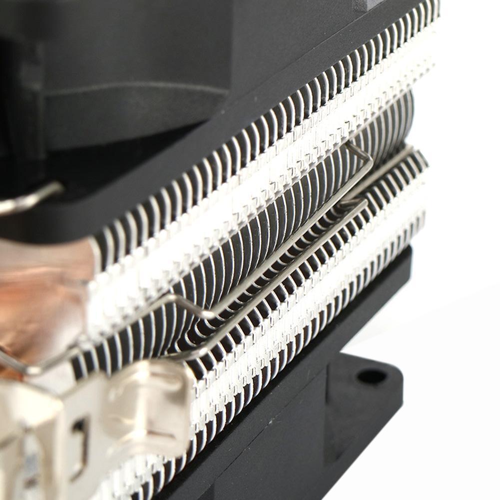 Dual Copper Pipes Dual Fans Hydraulic CPU Cooler Heatpipe Fans Heatsink