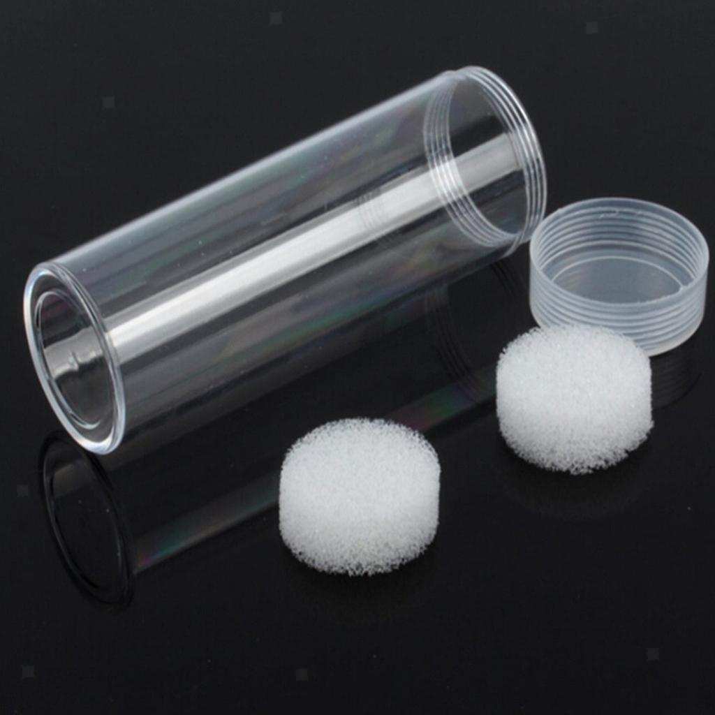 10x Clear Coins Tube Cases  Organizer Container for 25 Coins 20.5mm