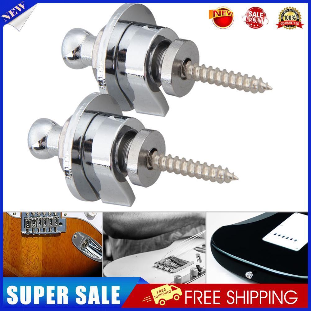 2pcs Guitar Strap Lock Botton Schaller Style Straplocks Bass Strap Locks