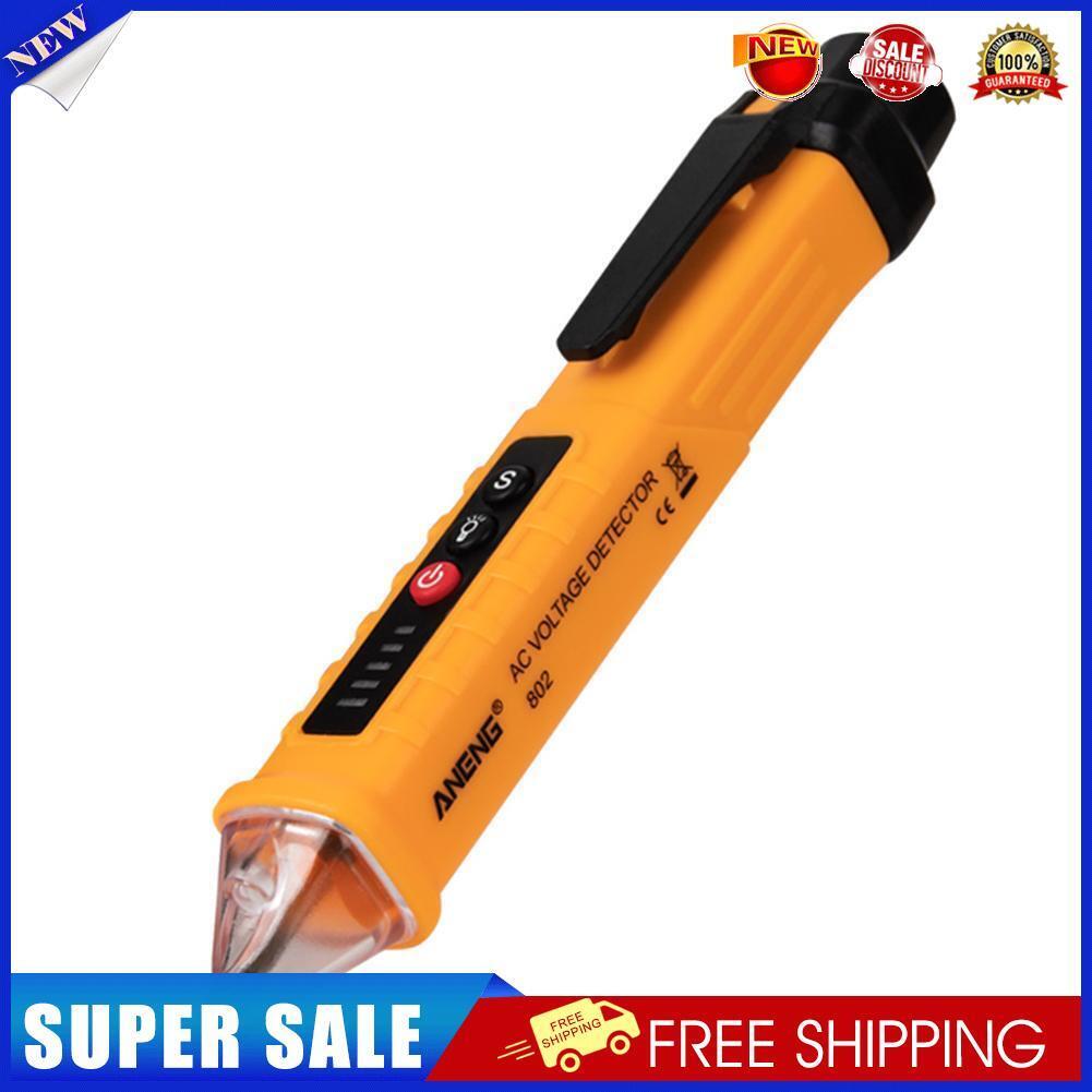 ANENG Digital AC 10V/48V/1000V Voltage Tester Pen Volt Detector (Yellow)