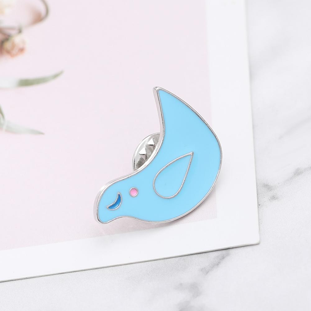 Cartoon Cute Blue Bird Brooch Coats Bags Hats Pins Badge Jewelry Kids Gift