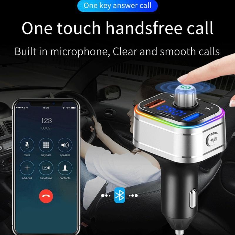 PD3.0 Car Phone Charger Mp3 Player Support App to Play Mobile Phones Music