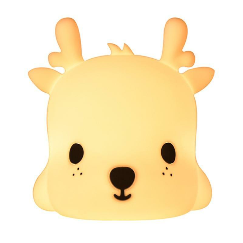LED Children Night Light For Kids Soft Silicone USB Rechargeable Bedroom Decor