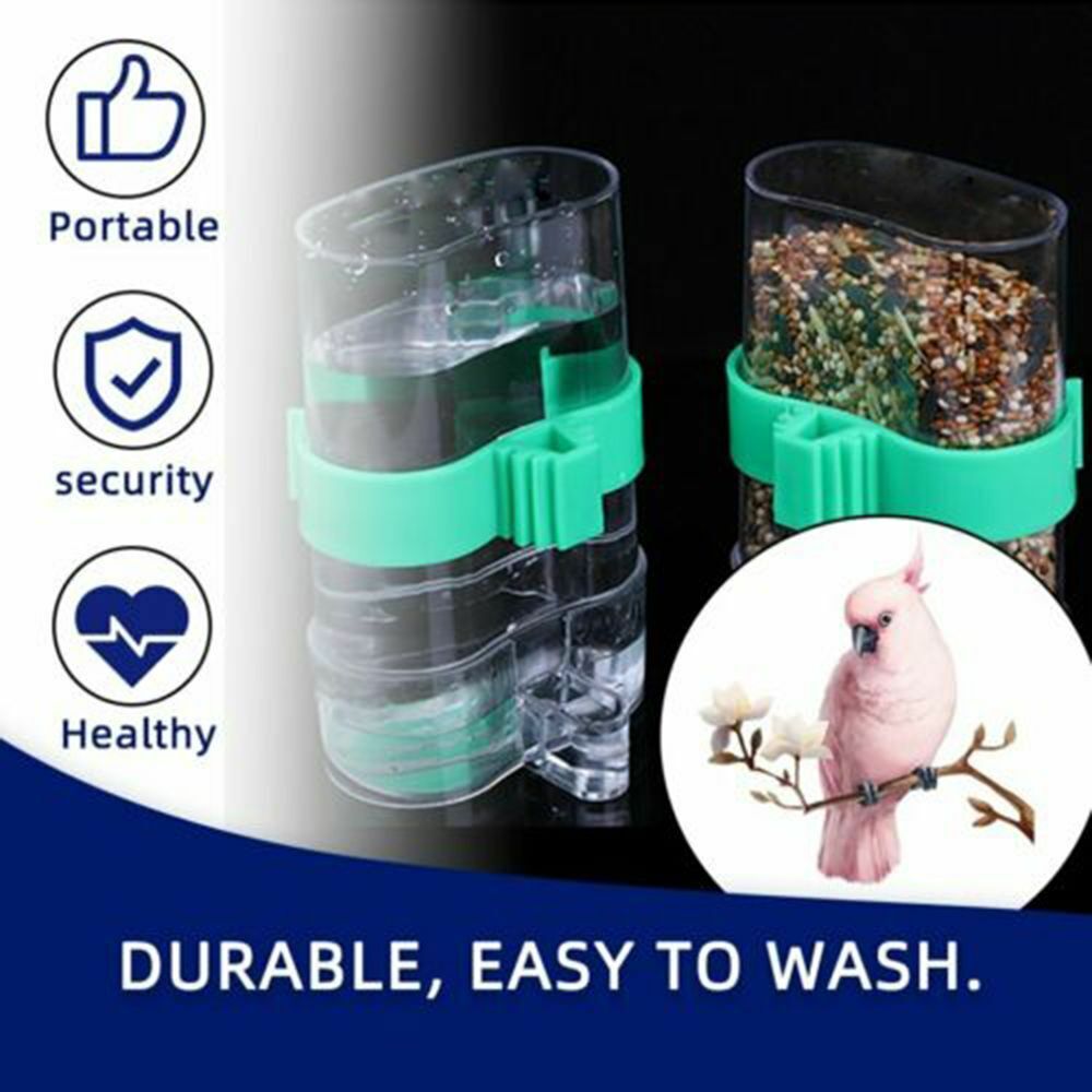 Water Bottle Cockatiel Cage Parakeet Water Dispenser Bird Food Feeder Automatic