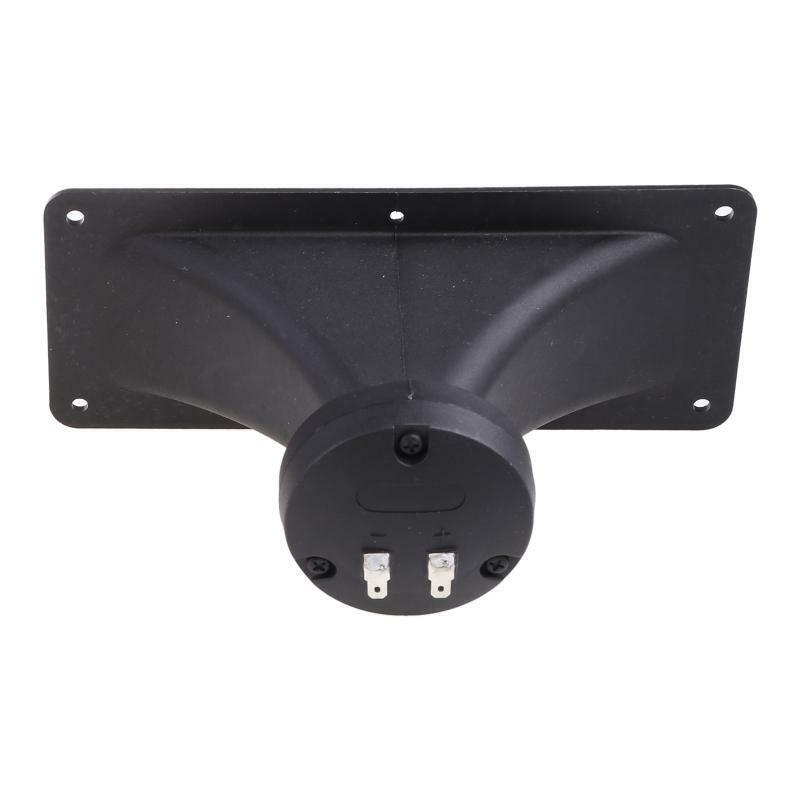 2pcs Black Piezoelectric Tweeter Piezo Tweeter Horn Rectangle Audio Speakers