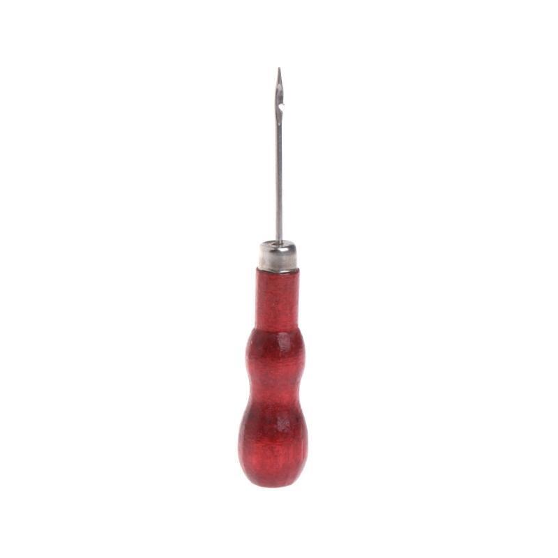 Jewelry Awl Repair Tools Stainless Steel Wood Handle Bead Punches Sewing Pliers