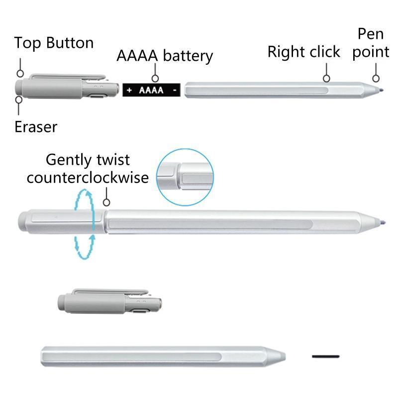 For Microsoft Surface Pen for Surface 3 Pro 4 / 3 / Book 250 Levels Pressure