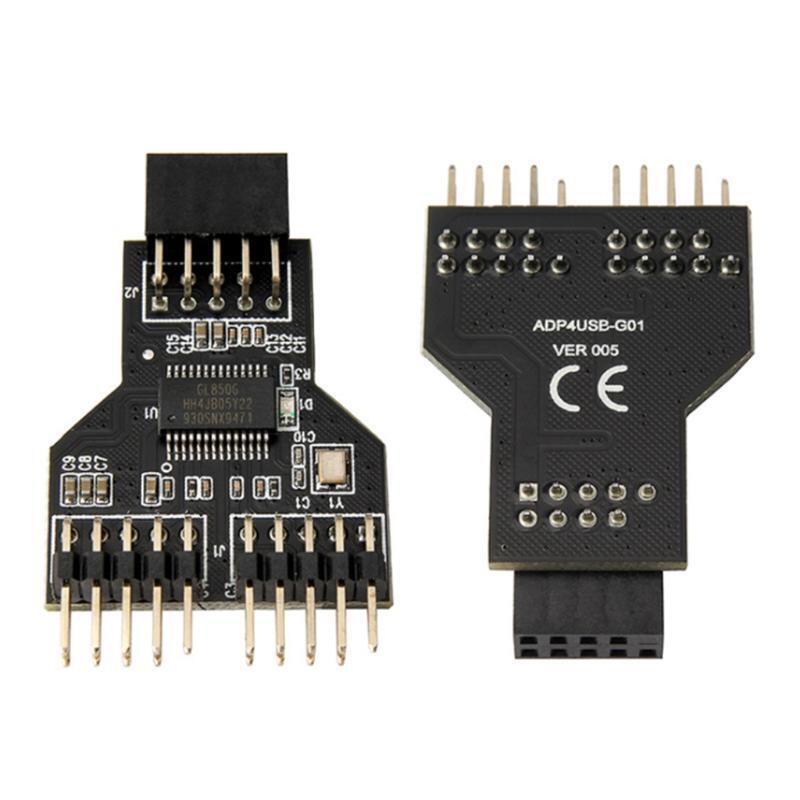 Computer Interconnects 9Pin Interface Header Splitter 1 to 2 Extension Cable