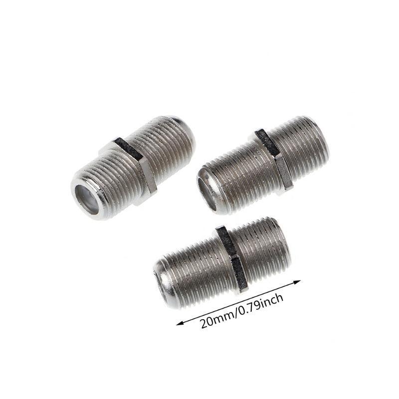 10 Pcs Joiner Barrels Connector F Plug Coupler Adaptor 4 Sky Plus HD TV Coax