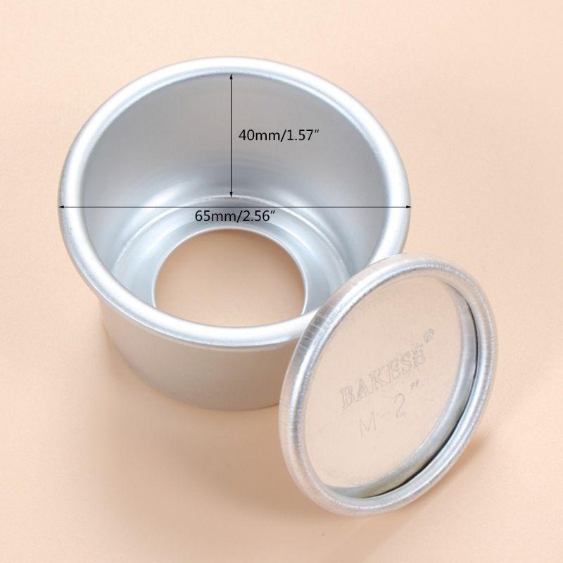 5 pcs Cake Pan Aluminum Cake Tray Removable Bottom Round Shaped Cake Pan for Ove