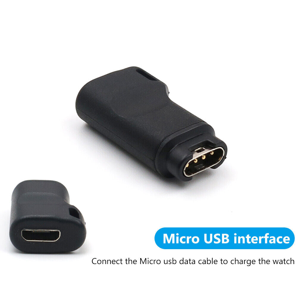USB Charger Adapter Converter for Garmin Fenix 7 7S 7X 6 6S 6X (Micro USB)